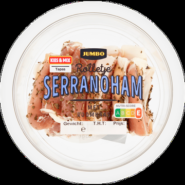 Jumbo Rolletje Serranoham met Roomkaas 85 g