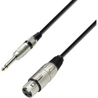 Adam Hall LR20 XLR Verbindingskabel [1x XLR-bus - 1x Jackplug male 6,3 mm] 3.00 m Zwart - thumbnail