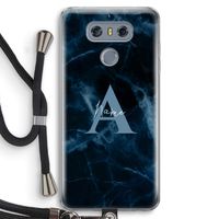 Midnight Marble: LG G6 Transparant Hoesje met koord