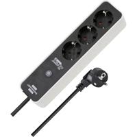 Brennenstuhl 1153230621 Stekkerdoos Zwart, Wit Randaarde stekker 1 stuk(s)