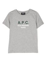 A.P.C. KIDS t-shirt en coton à logo imprimé - Gris