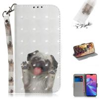 3D gekleurde tekening hond patroon horizontale Flip lederen case voor ASUS Zenfone Max Pro (m2) ZB631KL met houder & kaartsleuven & portemonnee 3D gekleurde tekening hond patroon horizontale Flip lederen case voor ASUS Zenfone Max Pro (m2) ZB631KL met houder & kaartsleuven & portemonnee