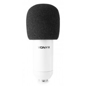 Vonyx CMS300W studio USB-microfoon & tafelarm wit