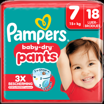 Pampers BabyDry Pants Luierbroekjes Maat 7, 18 Luierbroekjes bij Jumbo