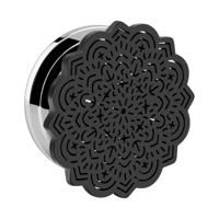 Tunnel met Mandala-design Chirurgisch staal 316L Tunnels & Plugs