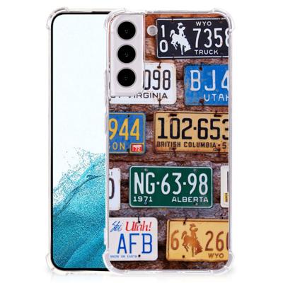 Samsung Galaxy S22 Plus Anti-shock Hoesje met foto Kentekenplaten Samsung Galaxy S22 Plus Anti-shock Hoesje met foto Kentekenplaten