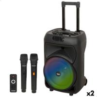 Luidspreker met Karaokemicrofoon Bontempi Plastic 34 x 50 x 29 cm (2 Stuks)