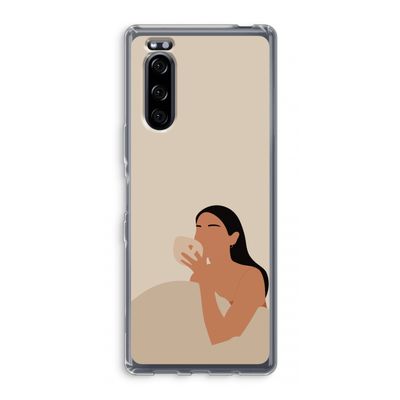 Fresh coffee: Sony Xperia 5 Transparant Hoesje