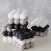 Bubbelkaars Multicolor 6x6xh5,5cm Zwart/grijs/wit - thumbnail