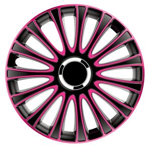 Wieldoppenset LeMans 15-inch zwart/roze PP5135P