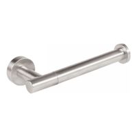 Tres Max toiletrol houder rond rvs look