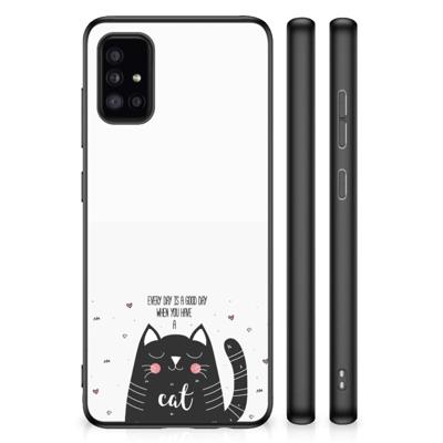 Samsung Galaxy A51 | Bumper Hoesje | Cat Good Day