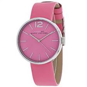 Horlogeband Marc by Marc Jacobs MBM1363 Leder Roze 18mm