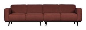 BePureHome Bank 'Statement' 4-zits, Bouclé, kleur Chestnut