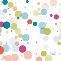 Duni Servetten festive bubbles multi 24x24 cm