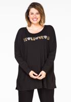Yoek Shirt wide LOVE LOVE | Zwart | Maat L
