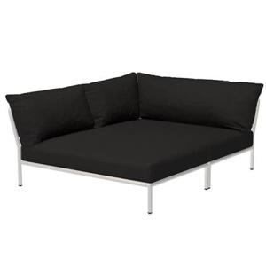 Houe Level2 Cozy Corner loungebank links frame wit stof Char