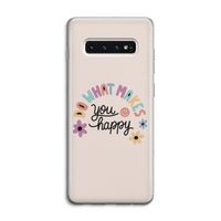 Happy days: Samsung Galaxy S10 4G Transparant Hoesje