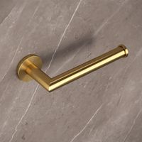 Toiletrolhouder Brauer Gold Wandmontage met PVD coating Geborsteld Goud Brauer