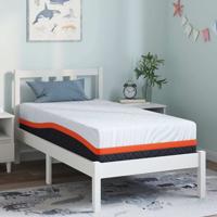 Matrassen Wit, Grijs 80 x 160 cm 100% polyester jacquard stof