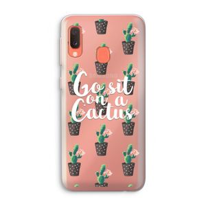 Cactus quote: Samsung Galaxy A20e Transparant Hoesje