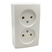 Peha opbouw stopcontact dubbel lw - 4678965