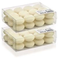 Drijfkaarsen - 48x - creme wit - 4,5 cm - 4 branduren