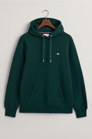 GANT Regular Fit Hooded Sweatshirt groen, Effen