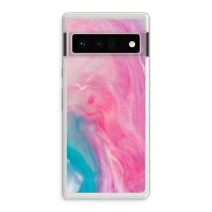 Roze explosie: Google Pixel 6 Pro Transparant Hoesje