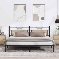Bedframe zonder matras 193x203cm spaanplaat sonoma eikenkleurig