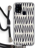 Marrakech Zigzag: Samsung Galaxy M31 Transparant Hoesje met koord