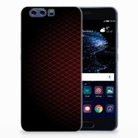 Huawei P10 Plus | TPU bumper | Geruit Rood