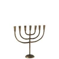 J-Line kandelaar Menorah - aluminium - brons - thumbnail