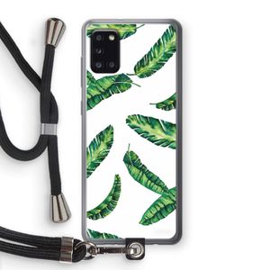 Lange bladeren: Samsung Galaxy A31 Transparant Hoesje met koord