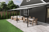 Veranda Livingdream 618x305 cm - antraciet - polycarbonaat dak - Bouwpakket- - Aluminium- Van Kooten Veranda Livingdream 618x305 cm - antraciet - polycarbonaat dak - Bouwpakket- - Aluminium- Van Kooten