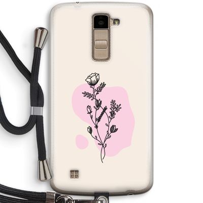 Roses are red: LG K10 (2016) Transparant Hoesje met koord