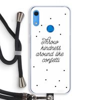 Confetti: Huawei Y6s Transparant Hoesje met koord