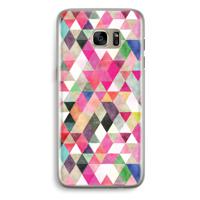 Gekleurde driehoekjes: Samsung Galaxy S7 Edge Transparant Hoesje - thumbnail