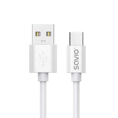 USB-kabel 2 m USB 2.0, USB A - USB C Wit SAVIO CL-168