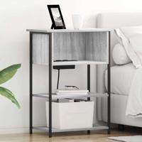 Nachtkastje Grijs Sonoma 55 x 31 x 76 cm Bewerkt hout