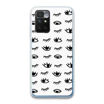 Eye pattern #2: Xiaomi Redmi 10 Transparant Hoesje