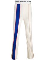 AMBUSH pantalon à bande logo - Blanc