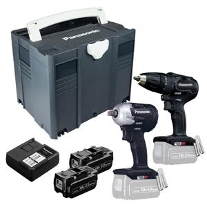 Panasonic Tools EYC242LJ2G Accu combiset 2-delig 18V 5.0Ah in Systainer