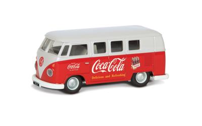 Kerstminiatuur Coca-cola 1960's vw campervan 1:43 - My village