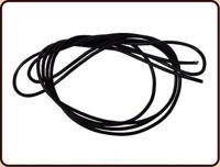 Ruben Robijn Leren koord zwart rond 1 Stuks