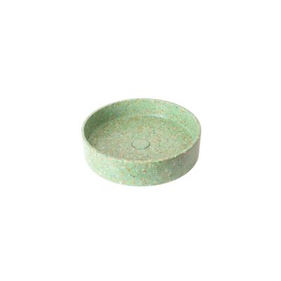 Ideavit Terrazzo vrijstaande wastafel - 42.5x10cm - rond - met klikwaste - antikras - waterdicht - Kleur E12 290338-E12