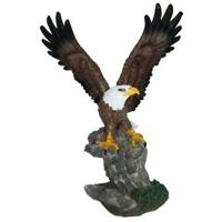 Amerikaanse zeearend beeldje - decoratie - polystone - 28 cm