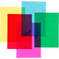 Creativ Company Cellofaan, vel 210x297 mm, diverse kleuren, 5x20 vel/ 1 doos