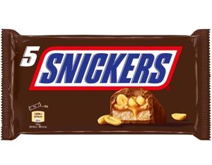 Snickers Melk chocolade karamel pinda repen 5pack bij Jumbo