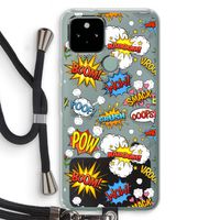Pow Smack: Pixel 5 Transparant Hoesje met koord